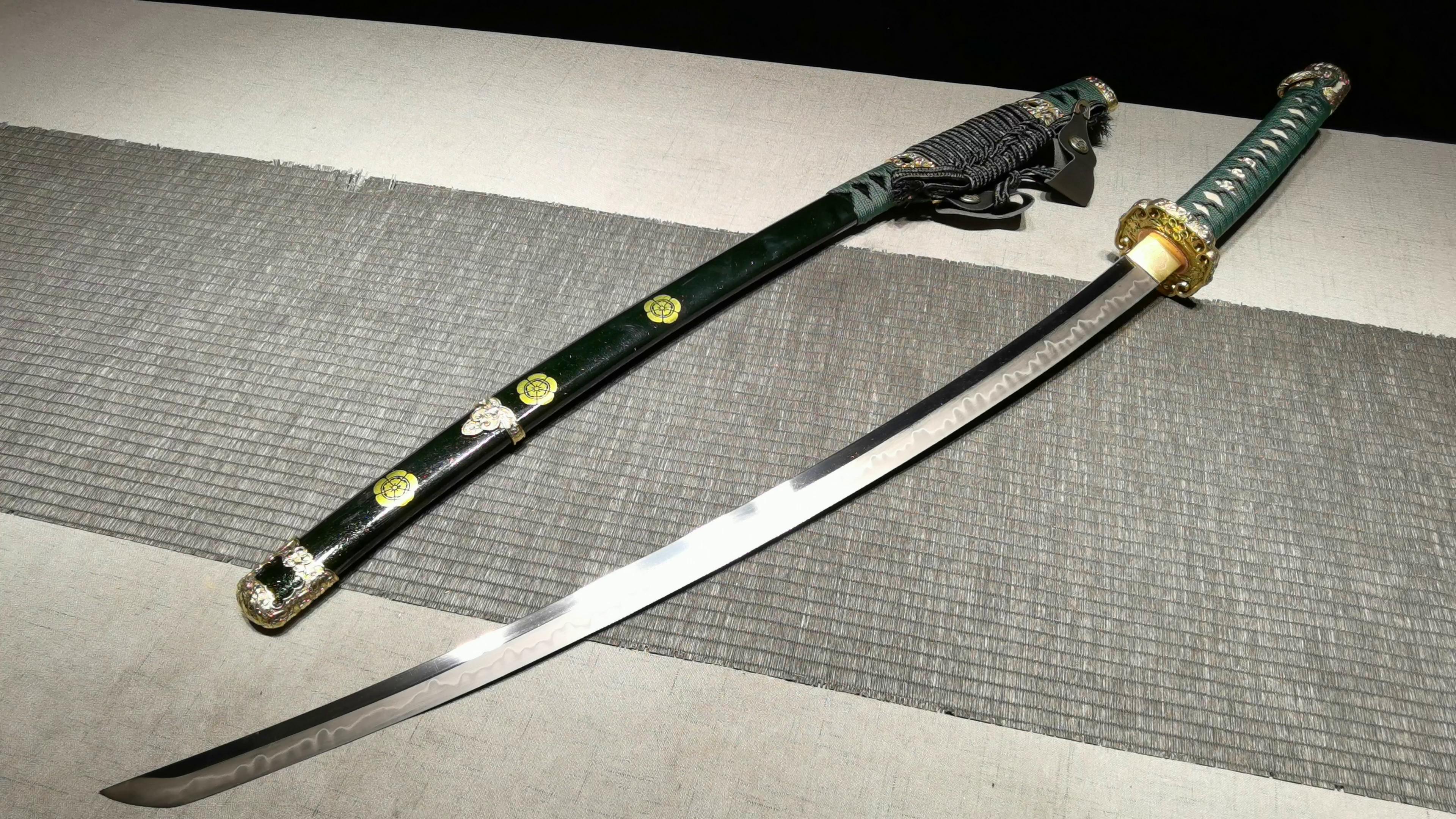 1400 Long 26 New Copper Mounted Burnished Blade Taijutsu - Oda Nobunaga Taijutsu