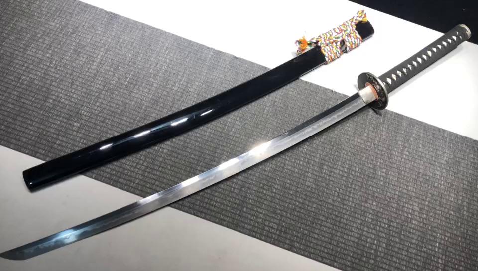 1860 New Specials Long 26 inch Tibetan Silver T10 Thongs Burnished Blade Samurai Sword--Dalon