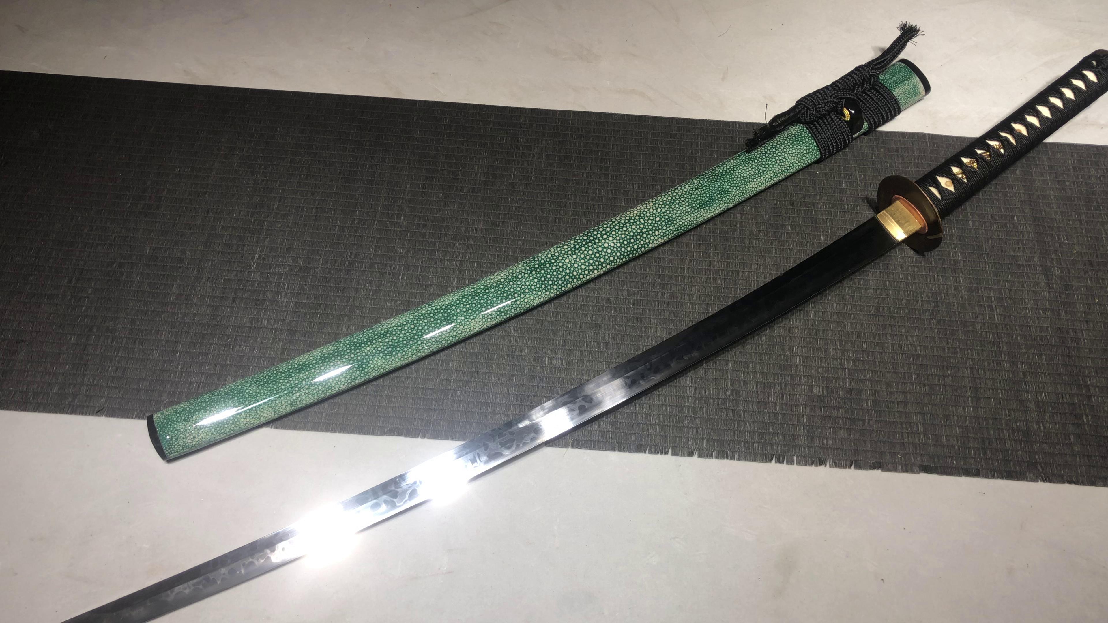 3200 New Handmade Long 26-inch T10 Steel National Treasure All Burnt Samurai Sword - Zhong Kui Demon Hunter Fighting Sword