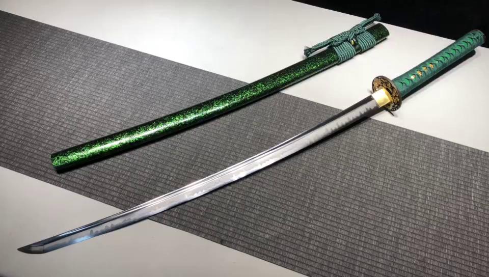 1500 Long 26 T10 Burnt Blade Fighting Research Handmade Samurai Sword Fighting Sword - Wolong