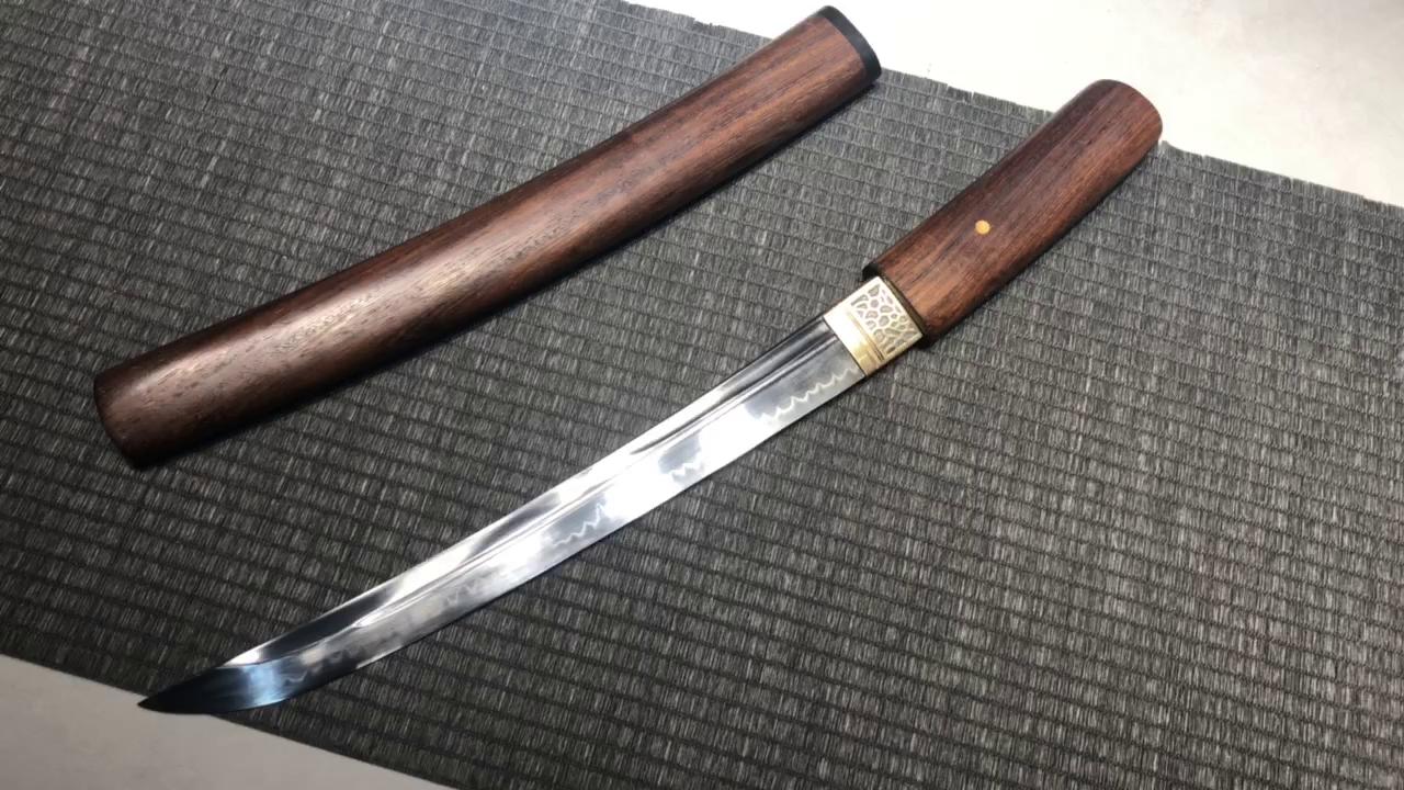 520 New Specials Short 12 inch T10 Burnt Edge Ijuhyo Short Knife - Koiwamaru