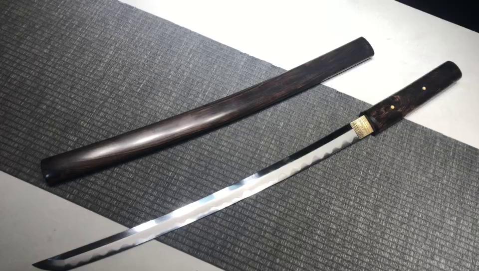 1400 New Specials Long 20 inch Patterned Steel Burnished Edge Shi Shangyan Ebony Ikebukuro--Darkness