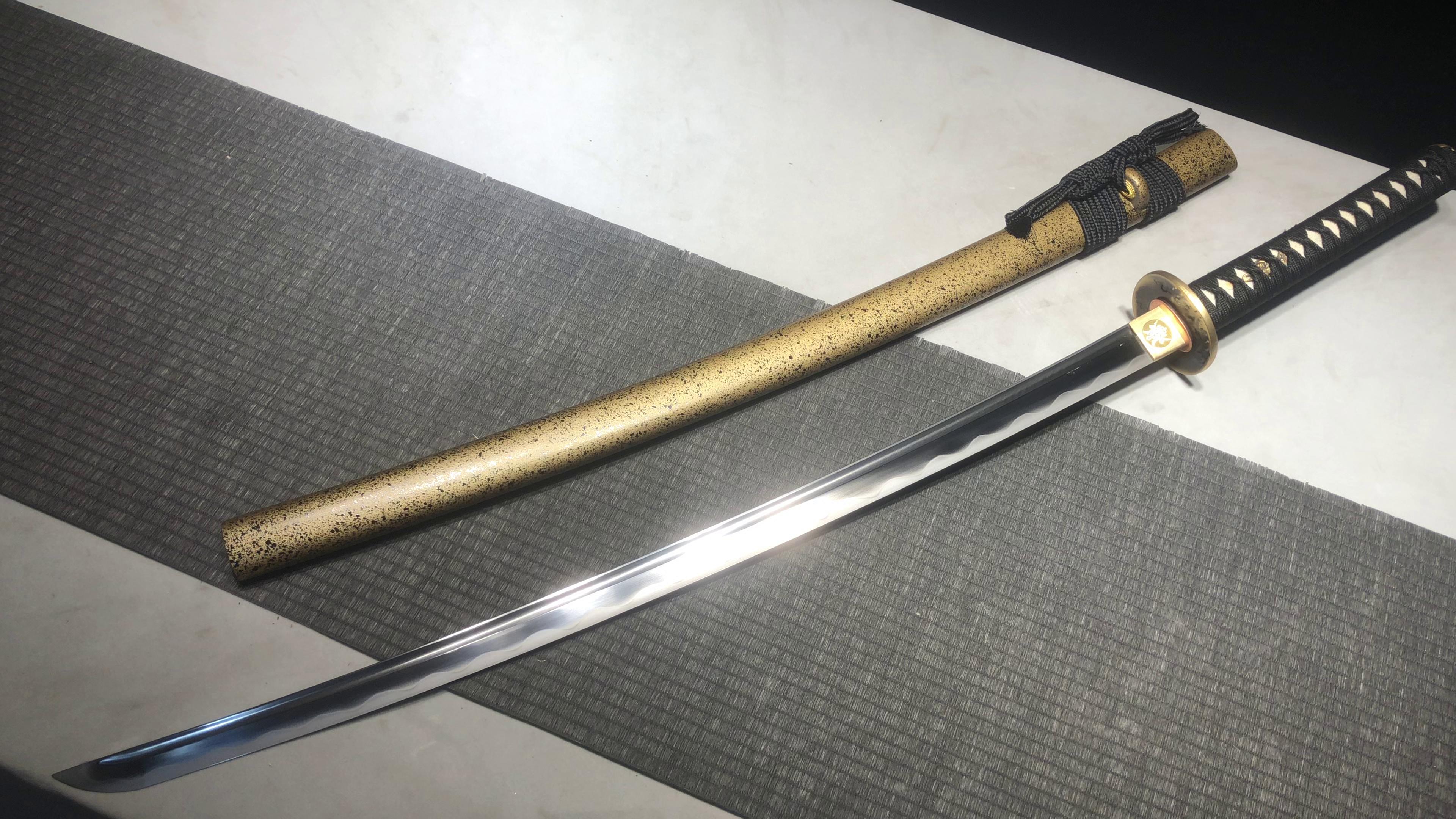 1360 New Handmade Long 26 T10 Burnt Edge Cosmetic Research Samurai Sword - Bonjour Fighting Sword
