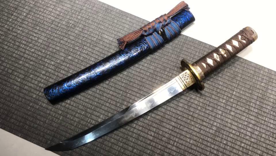 680 Short 12-inch T10 steel shuriken katana kobudoumaru ----- Ukusho Manhua