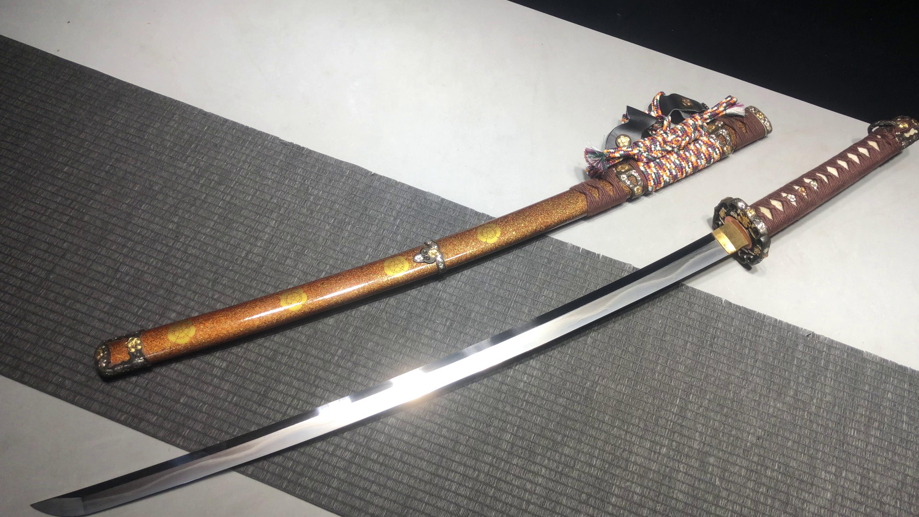 2980 New Handmade Long 26-inch Triple Clip Steel Japanese Samurai Sword - Oda Nobunaga Sword