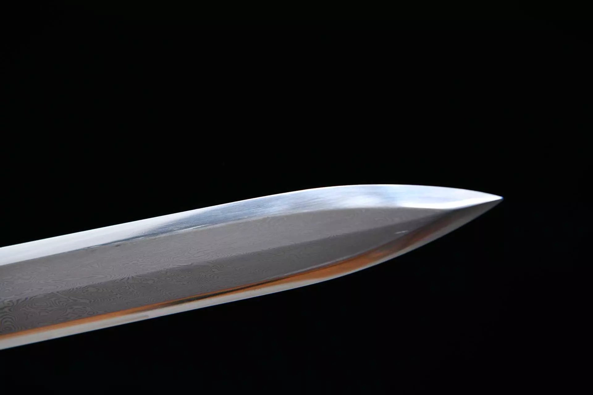 1980 Fine handmade Long 28-inch phoenix feather pattern peony sword - Peony Sword (three-color copper model)