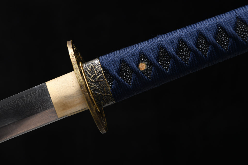 26-inch Tortoise-Patterned Steel Katana - Crane Uchiha