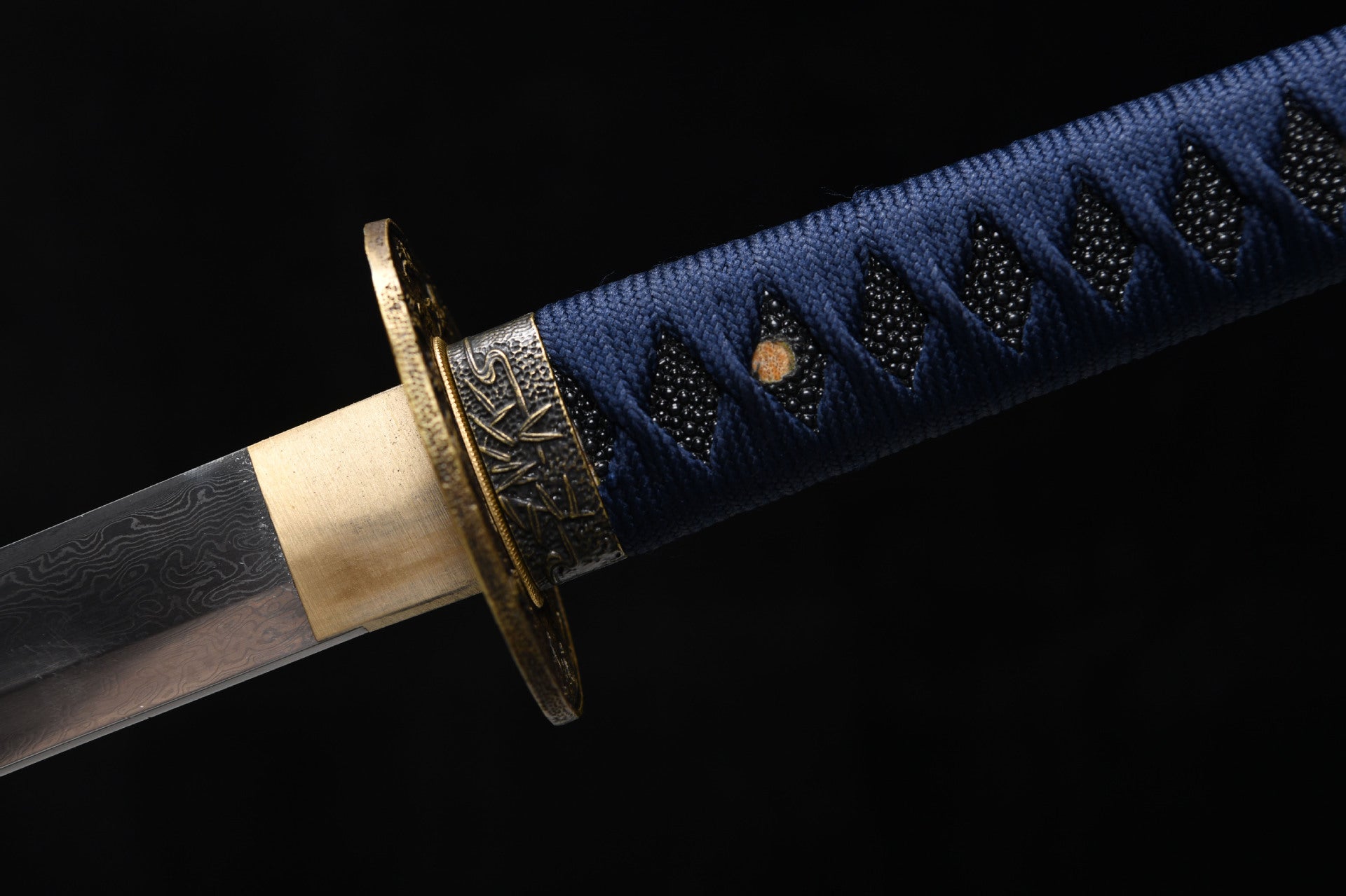 26-inch Tortoise-Patterned Steel Katana - Crane Uchiha