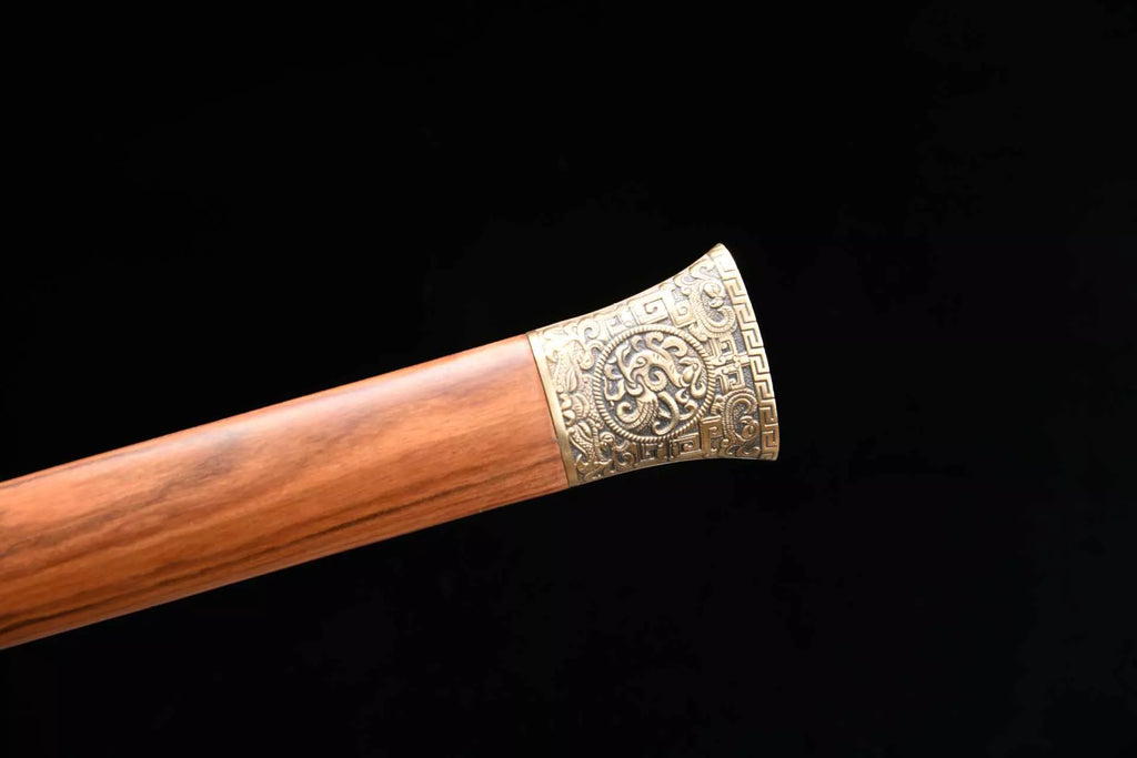 1400 New Handmade Long 28 inch T10 Burnt Edge Chinese Upper Research Han Sword - Xiang Yu War Sword