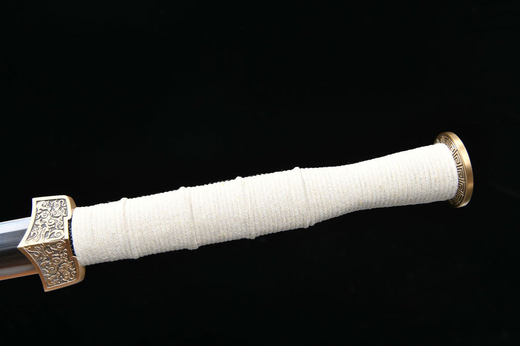 1400 New Handmade Long 28 inch T10 Burnt Edge Chinese Upper Research Han Sword - Xiang Yu War Sword