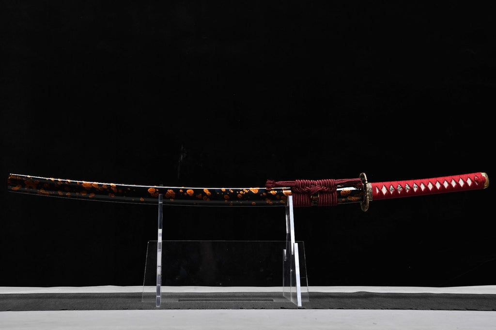 1100 New Handmade Long 26-inch T10 Steel Burnt Edge Tao Messy Pattern Samurai Sword-Piercing Cloud Dragon Striking Sword