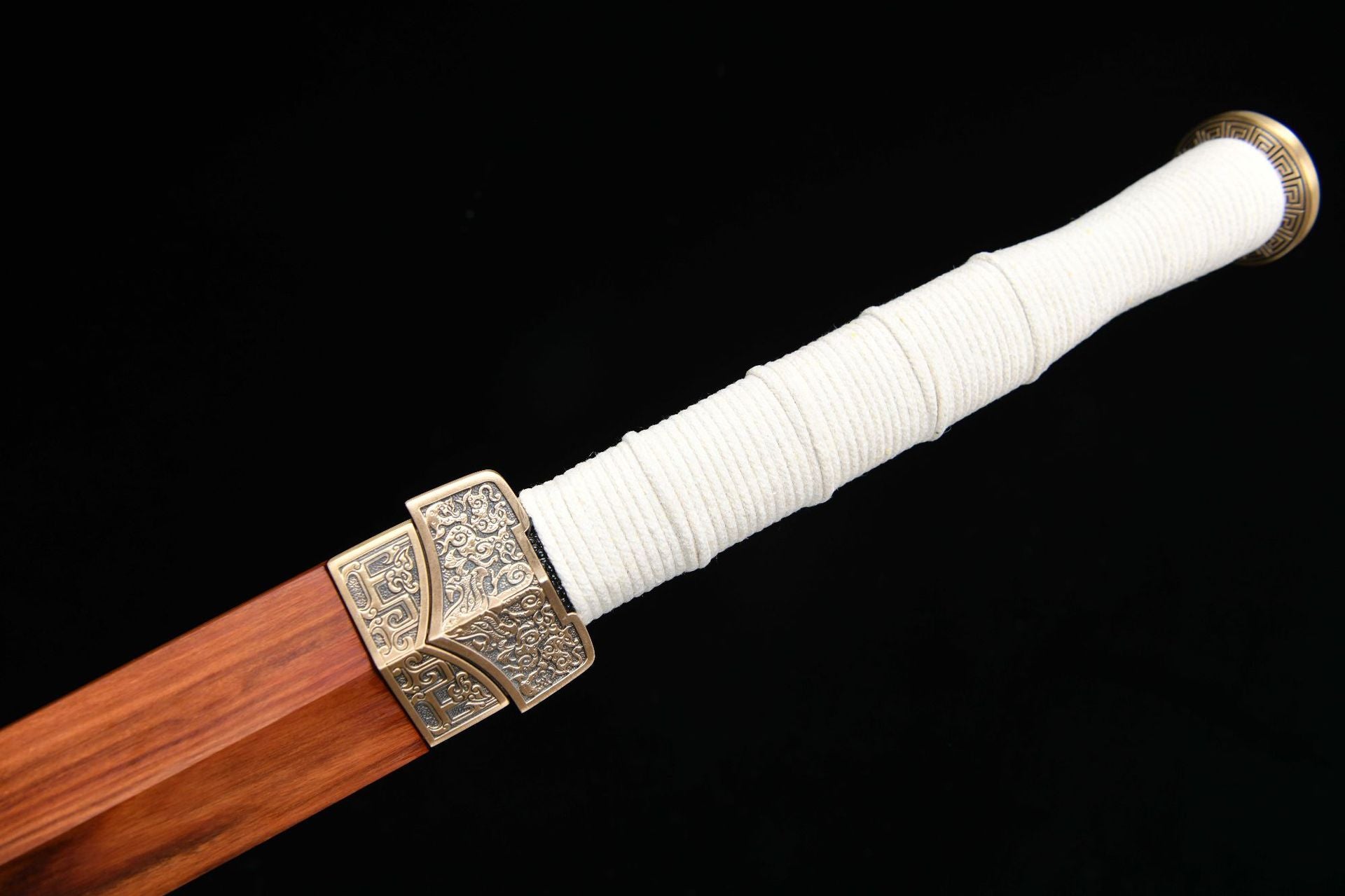 1400 New Handmade Long 28 inch T10 Burnt Edge Chinese Upper Research Han Sword - Xiang Yu War Sword