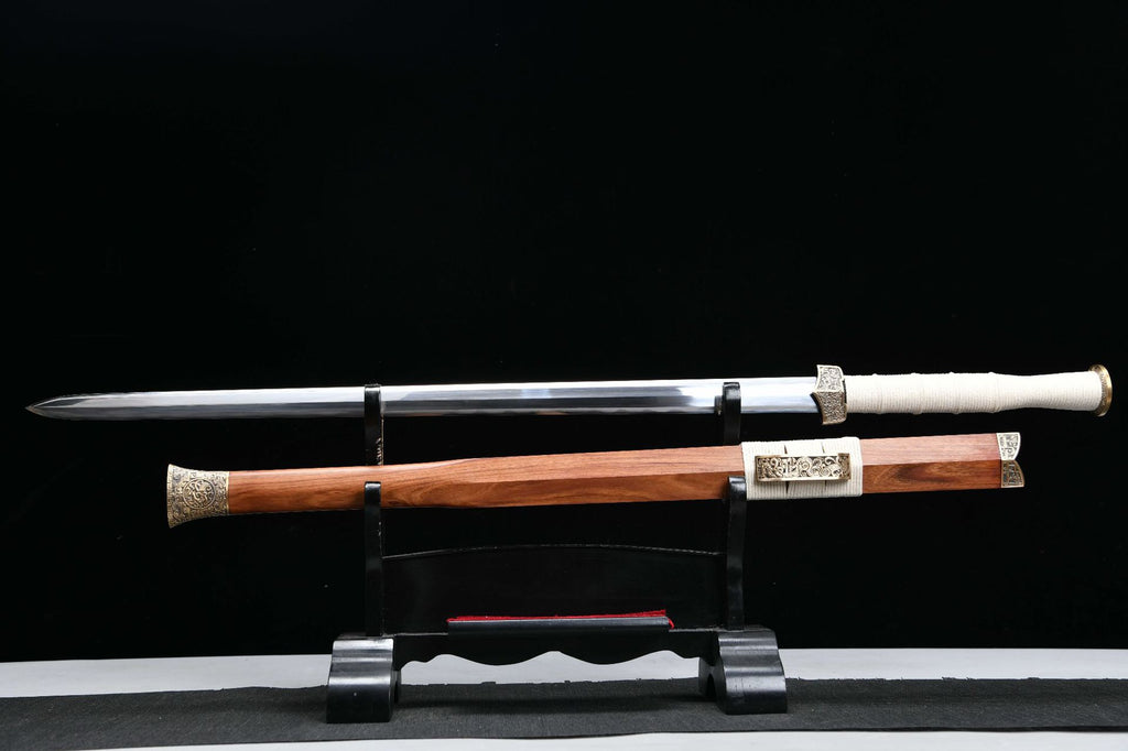 1400 New Handmade Long 28 inch T10 Burnt Edge Chinese Upper Research Han Sword - Xiang Yu War Sword