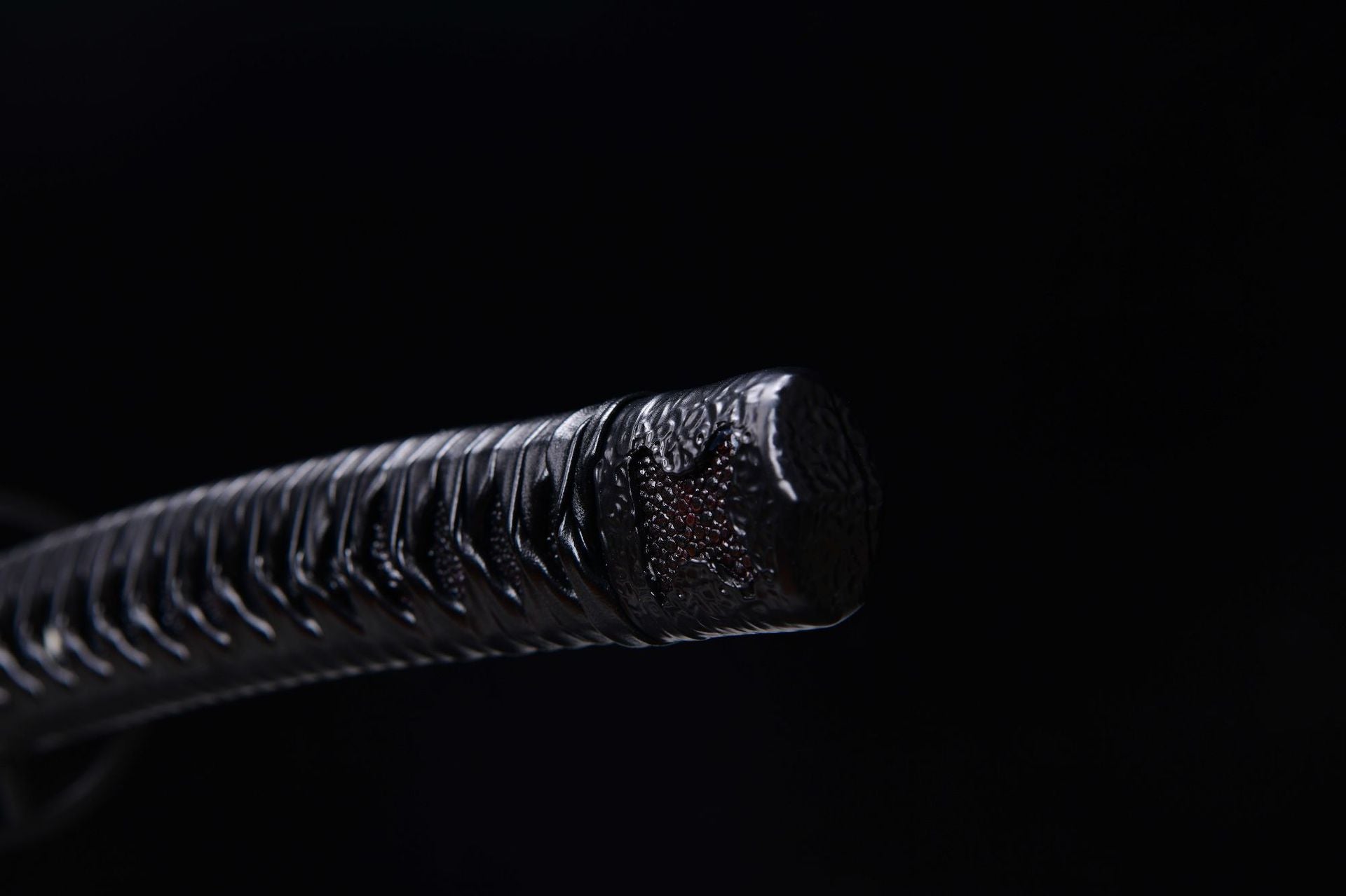 1100 Anime Movie and TV <À˿ͽ£ÐÄ>Peripheral: Long 26-inch T10 Steel Burnt Blade Fighting Sword Samurai Sword - Himura Sword Crooked Handle