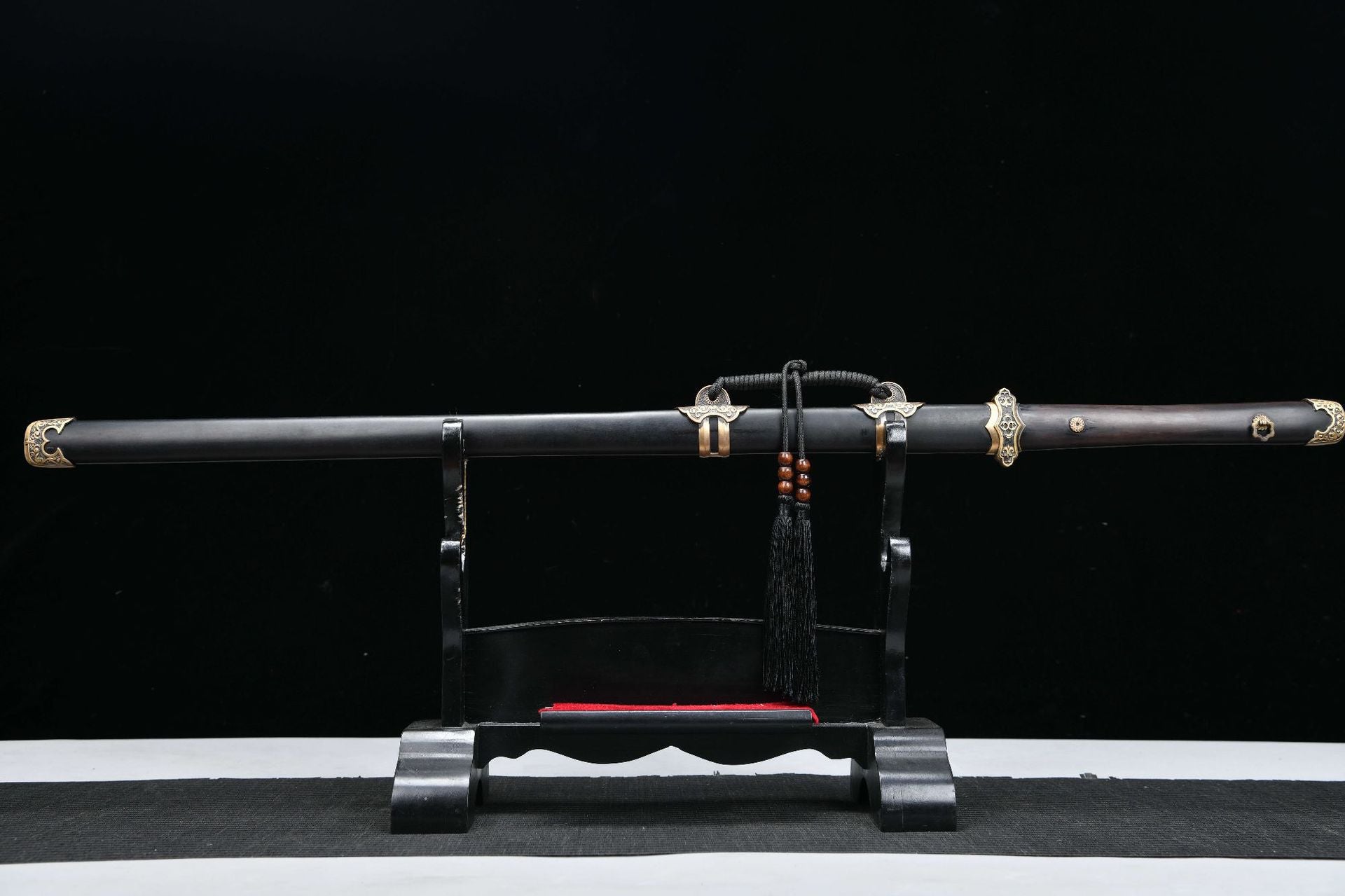 1000 New Specials Long 26-inch Patterned Steel Burnished Blade Tang Horizontal Knife - Simple Small Tang Knife