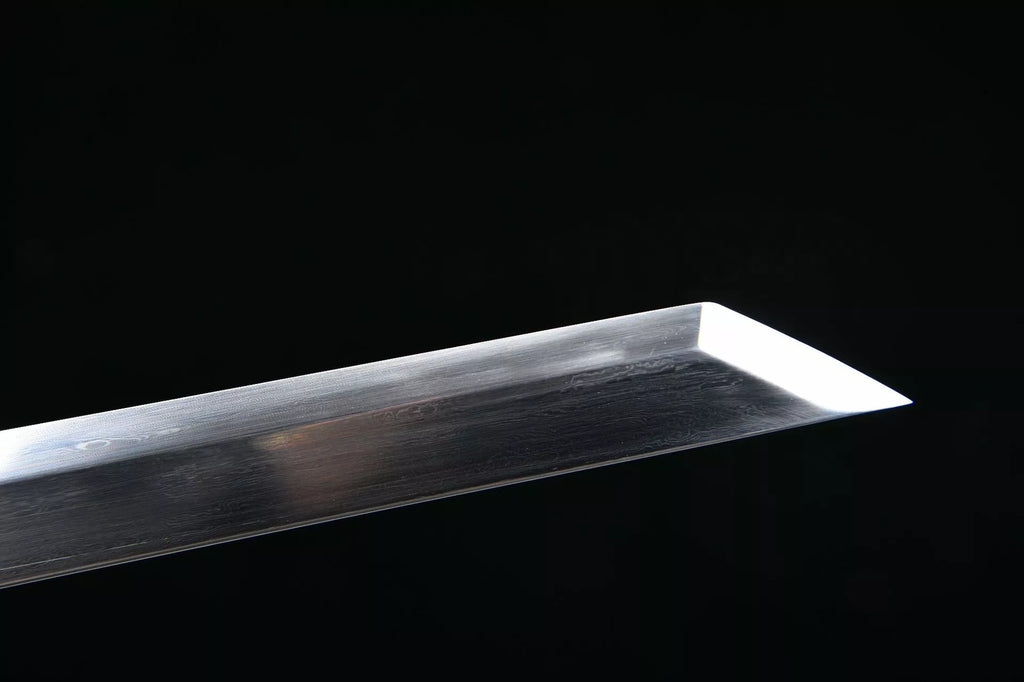 1000 New Specials Long 26-inch Patterned Steel Burnished Blade Tang Horizontal Knife - Simple Small Tang Knife