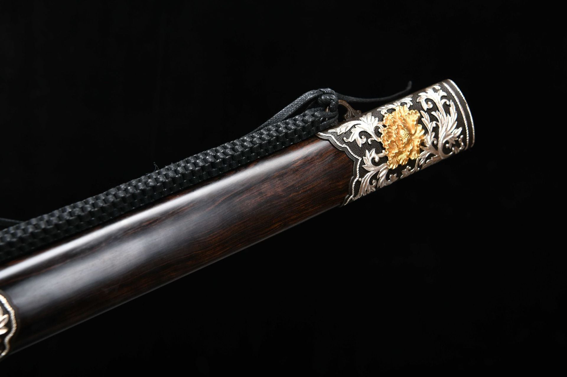 3600 New Handmade Long 28-inch Clip Steel Clear Sword - Peony Sword