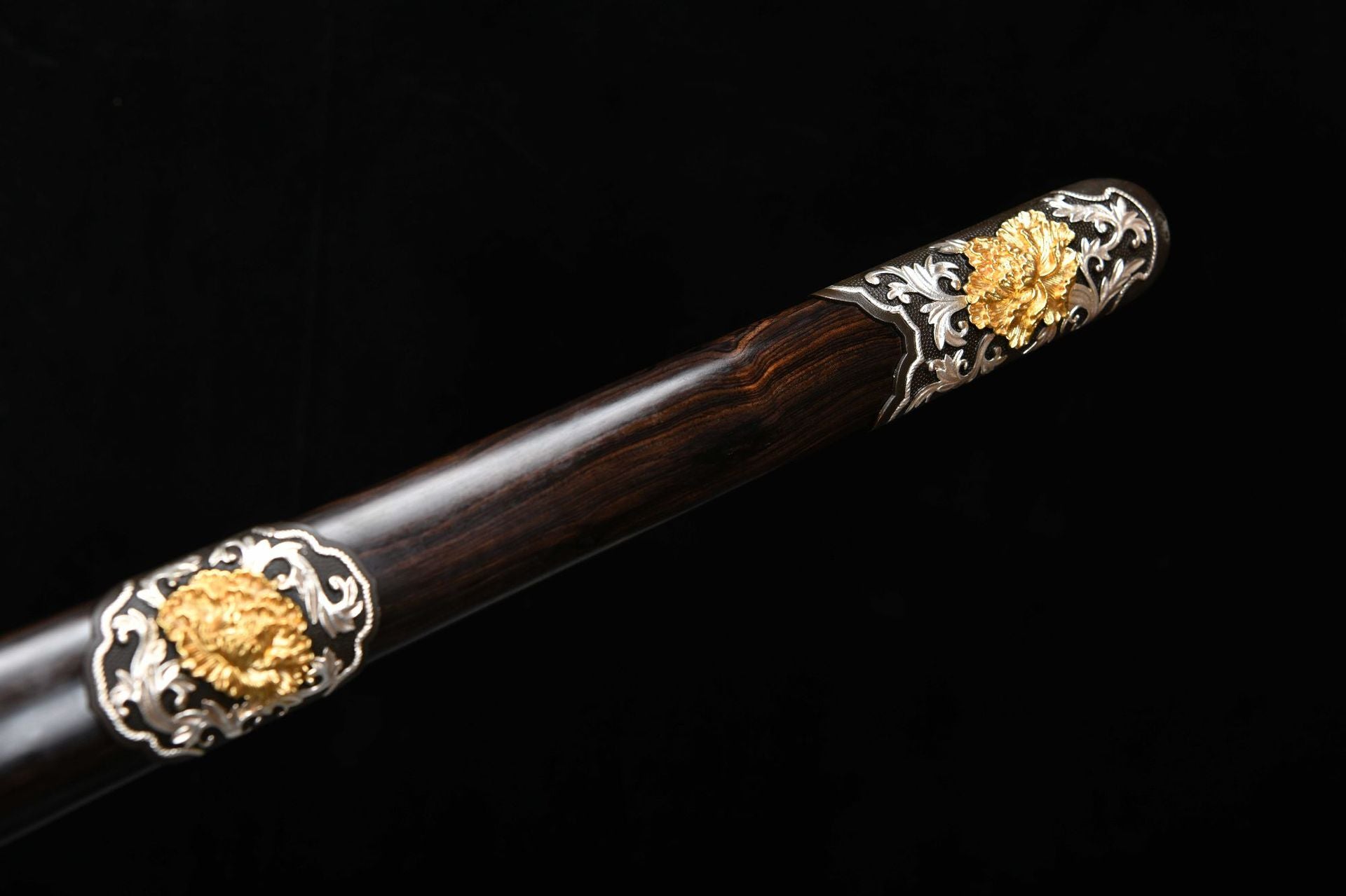 3600 New Handmade Long 28-inch Clip Steel Clear Sword - Peony Sword