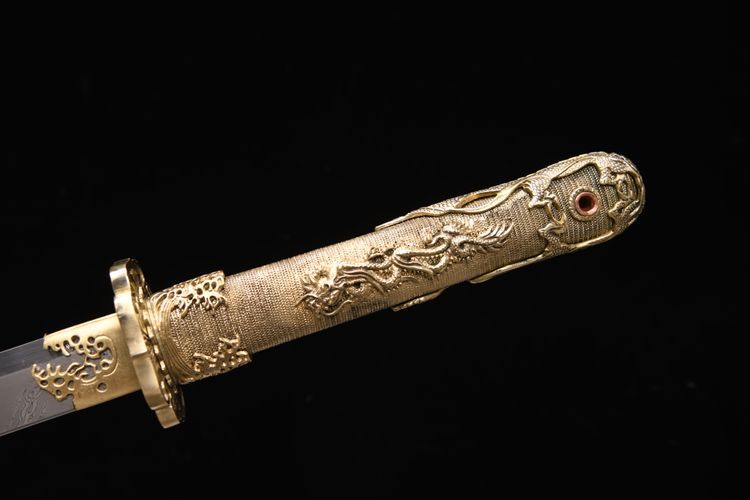 2980 New 26" Spin Weld Pattern Tang Knife - Water Dragon Tang Knife