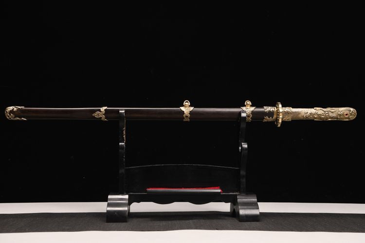 2980 New 26" Spin Weld Pattern Tang Knife - Water Dragon Tang Knife