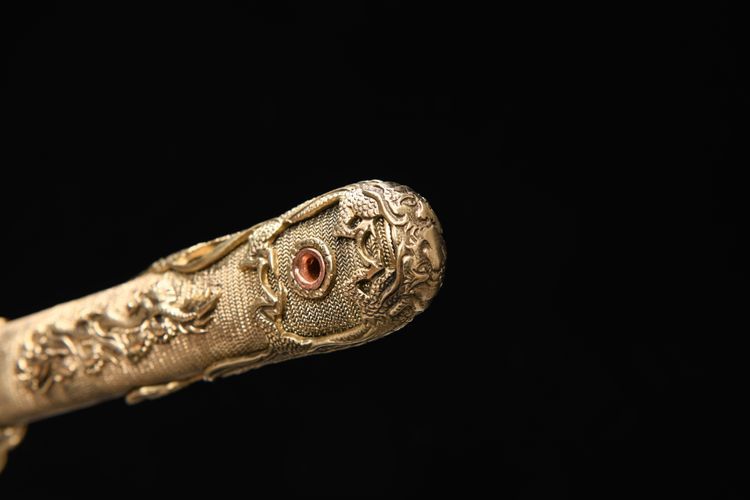 2980 New 26" Spin Weld Pattern Tang Knife - Water Dragon Tang Knife