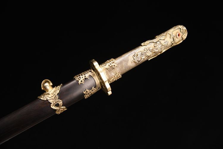 2980 New 26" Spin Weld Pattern Tang Knife - Water Dragon Tang Knife