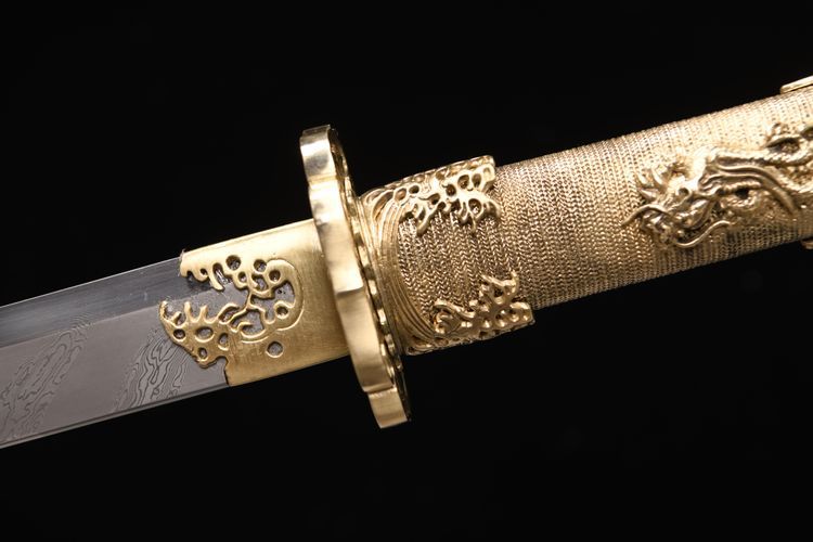 2980 New 26" Spin Weld Pattern Tang Knife - Water Dragon Tang Knife