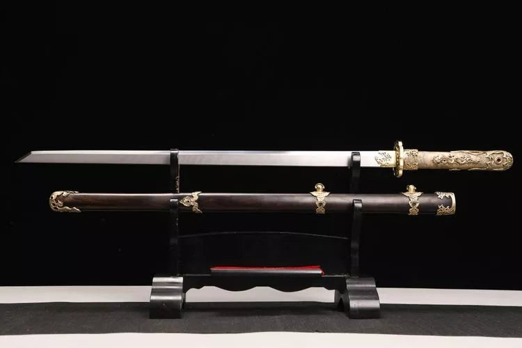 2980 New 26" Spin Weld Pattern Tang Knife - Water Dragon Tang Knife