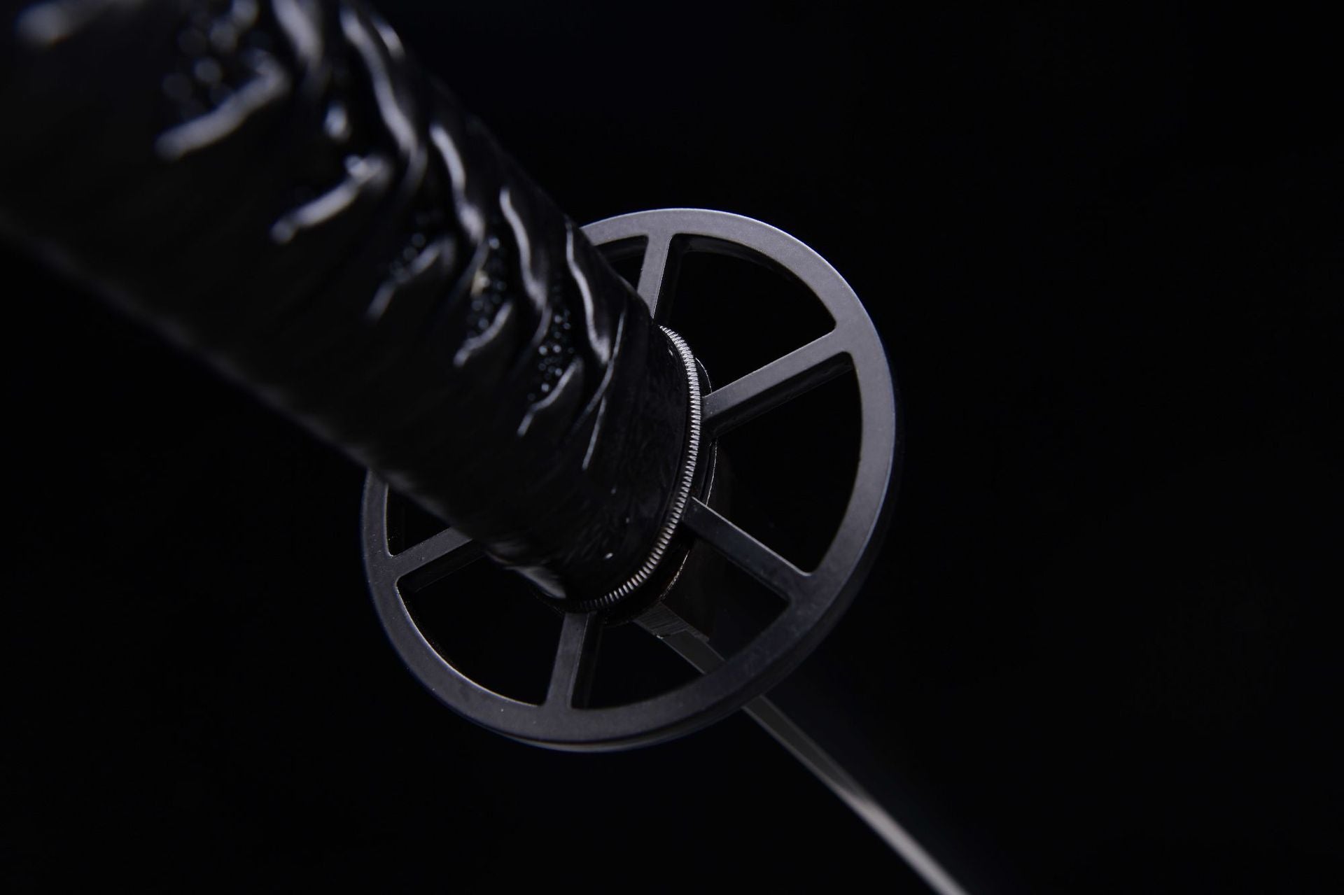 1100 Anime Movie and TV <À˿ͽ£ÐÄ>Peripheral: Long 26-inch T10 Steel Burnt Blade Fighting Sword Samurai Sword - Himura Sword Crooked Handle