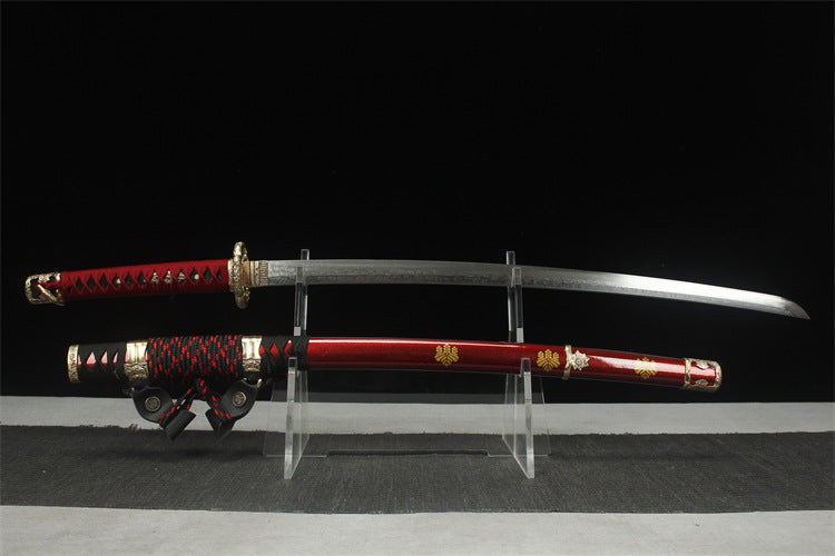 1160 Long 26" New Damascus Copper Mounted Taijutsu - Toyotomi Hideyoshi Taijutsu