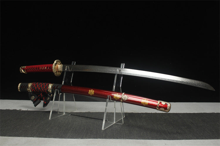 1160 Long 26" New Damascus Copper Mounted Taijutsu - Toyotomi Hideyoshi Taijutsu