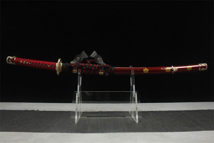 1160 Long 26" New Damascus Copper Mounted Taijutsu - Toyotomi Hideyoshi Taijutsu