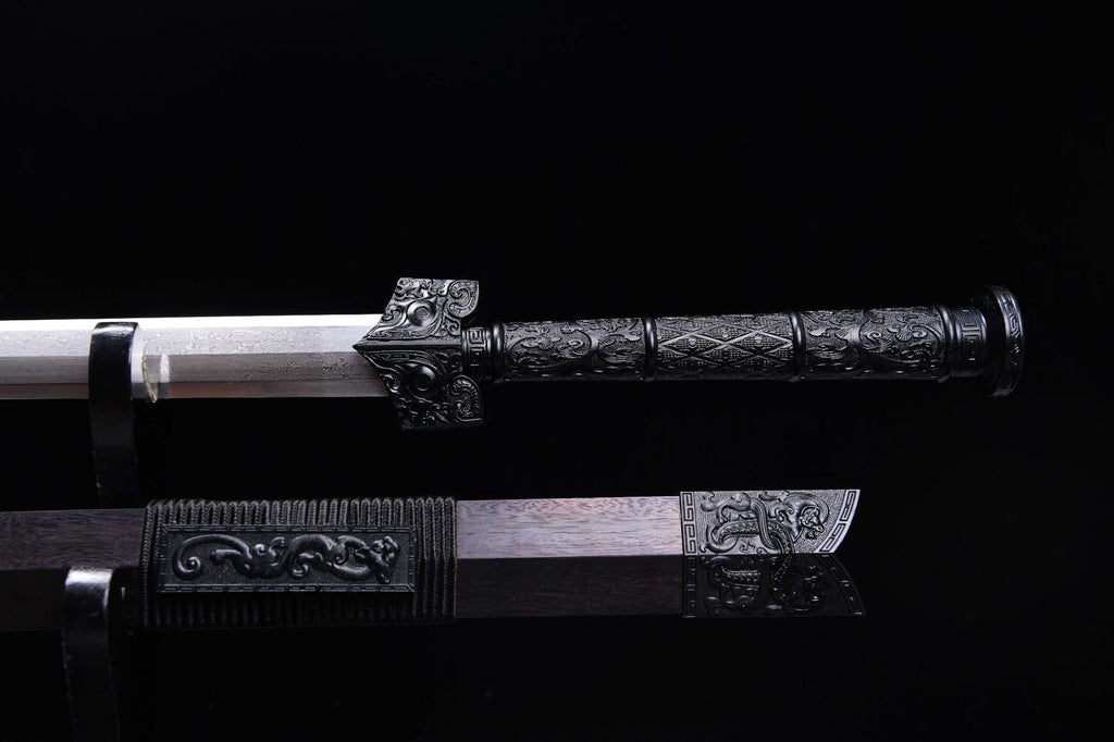 860 Long 28-inch Ink Dragon Han Sword