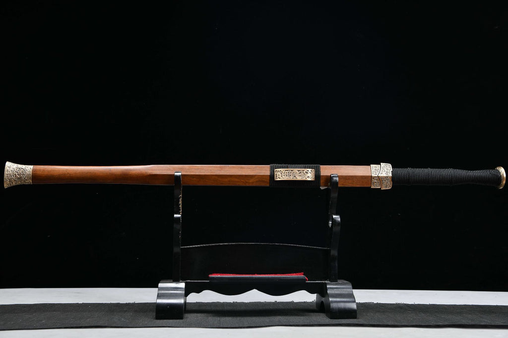 1200 New Handmade Long 28-inch Phoenix Feather Patterned Steel Han Sword--Ba Wang Han Sword