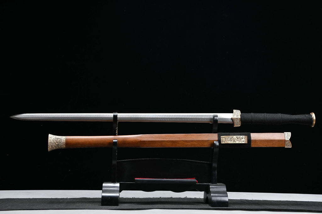 1200 New Handmade Long 28-inch Phoenix Feather Patterned Steel Han Sword--Ba Wang Han Sword