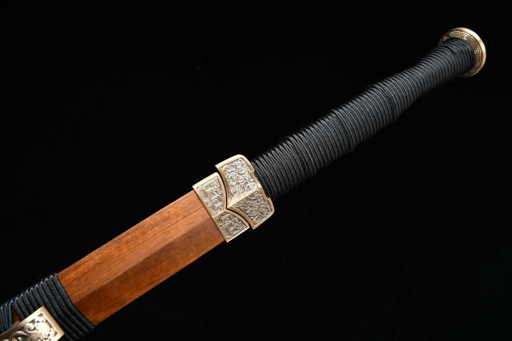 1200 New Handmade Long 28-inch Phoenix Feather Patterned Steel Han Sword--Ba Wang Han Sword