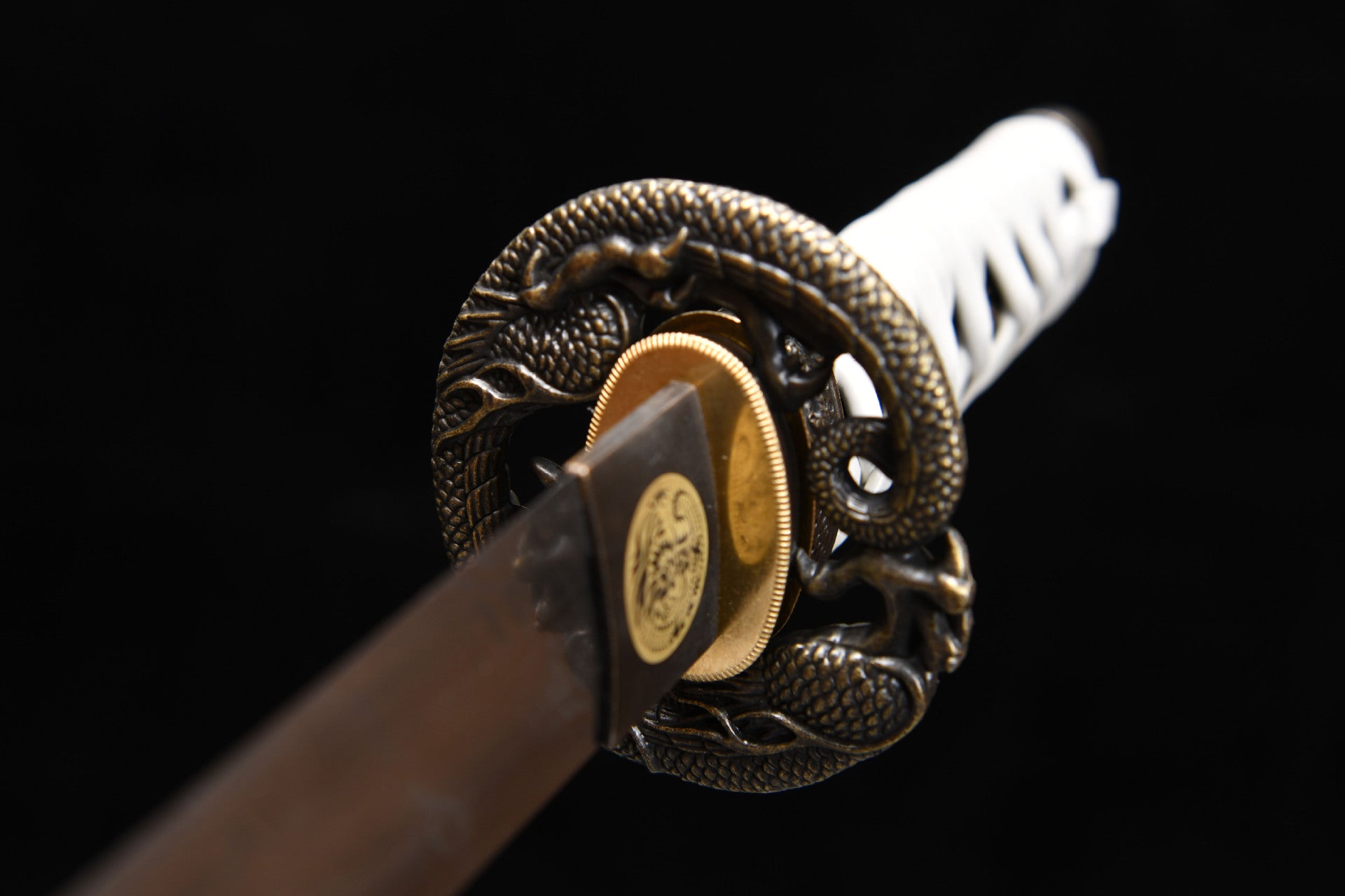 New handcrafted short 12-inch sky ladder pattern samurai sword - Yulong Short Sword