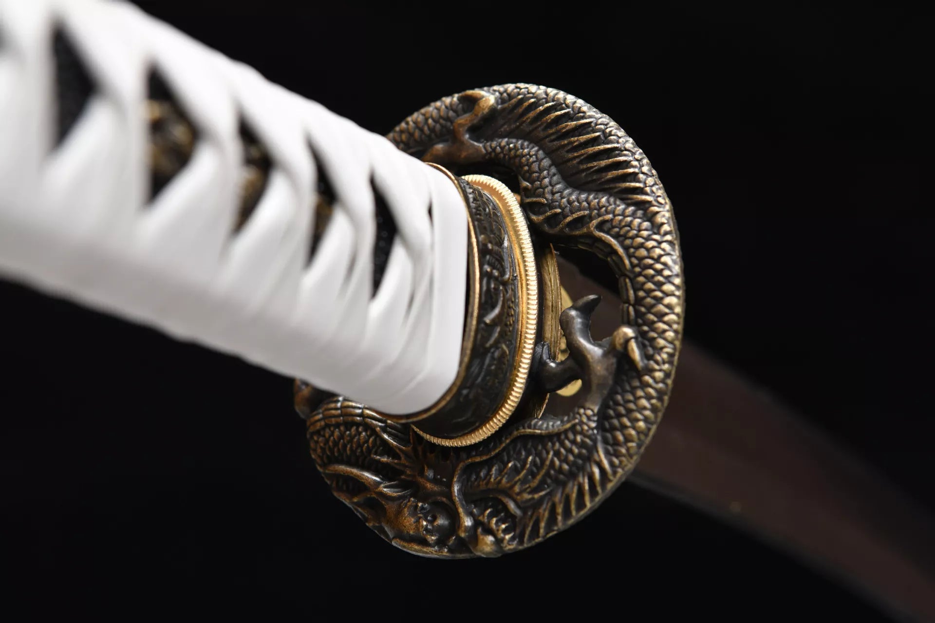 New handcrafted short 12-inch sky ladder pattern samurai sword - Yulong Short Sword