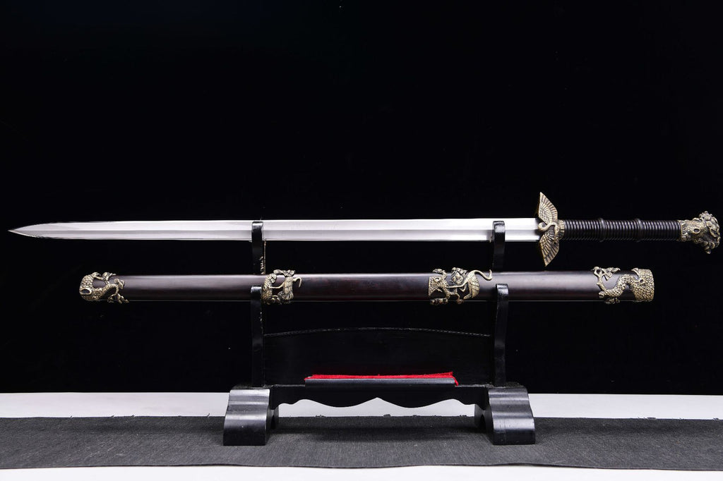 2100 New Specials Long 28-inch Tile Twisted Tianxing Pattern Tang Sword--Shouxian Sword (Premium Edition)
