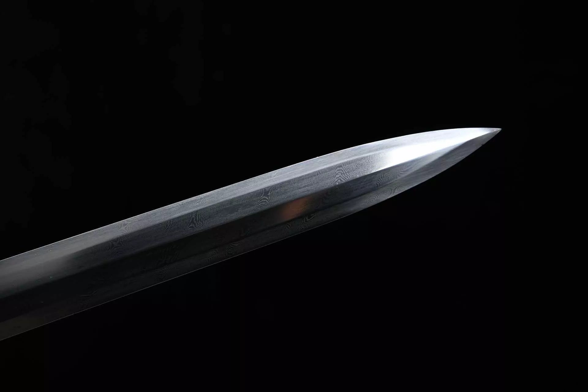 1100 New Handmade Long 28-inch Pure Copper Twisted Pattern Flower Pattern Steel Flat Hilt Han Sword - Xiang Yu War Sword