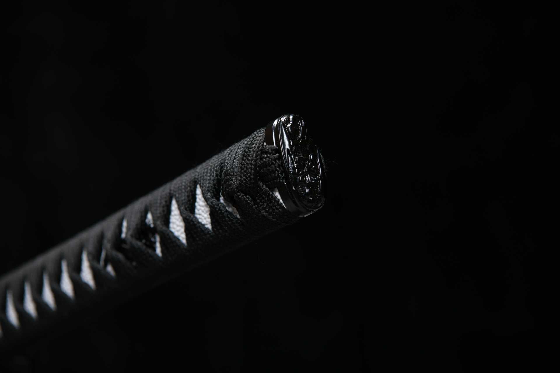 26-inch High-Manganese Steel Blackened Blade Katana - Black Blade Uchiha