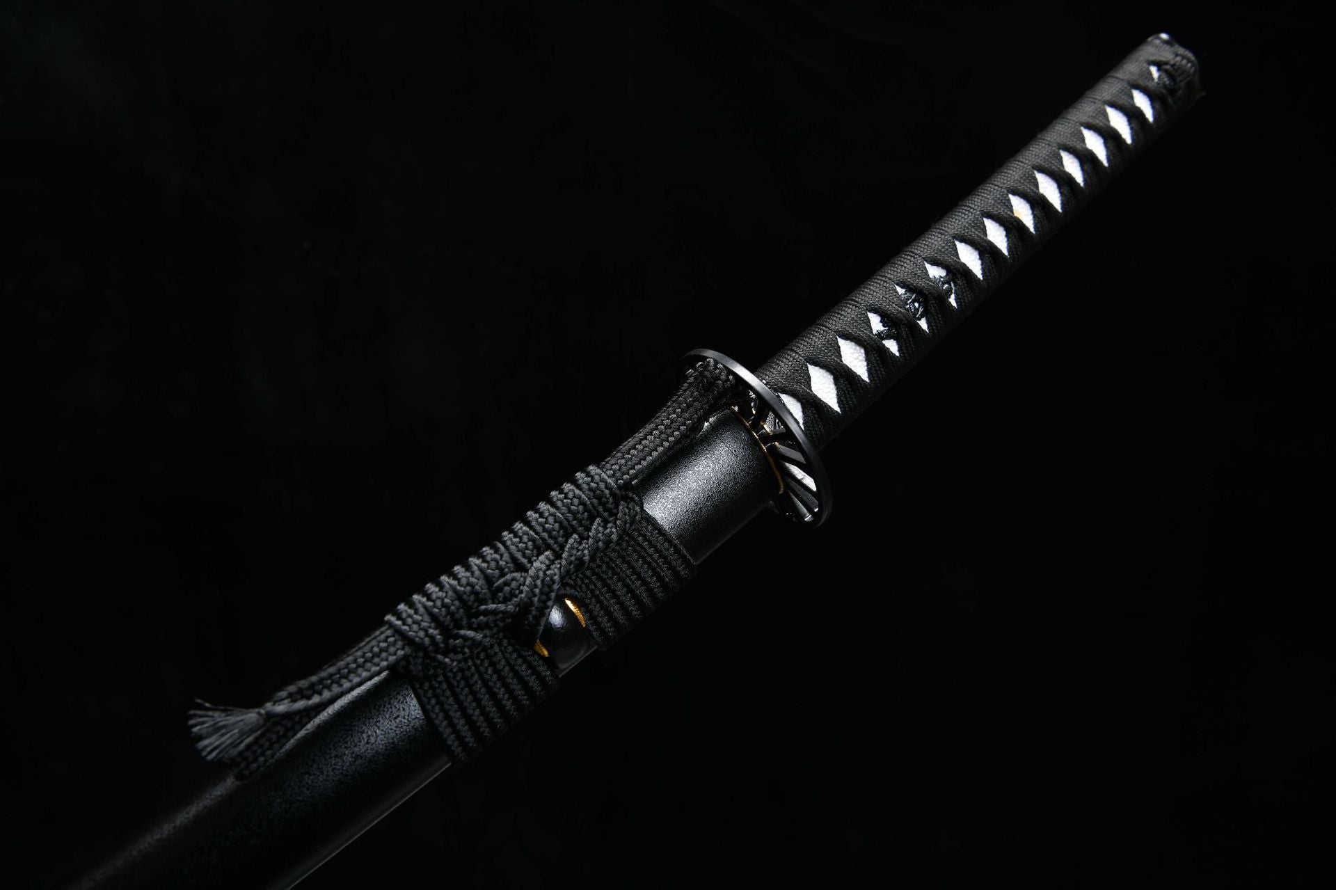 26-inch High-Manganese Steel Blackened Blade Katana - Black Blade Uchiha