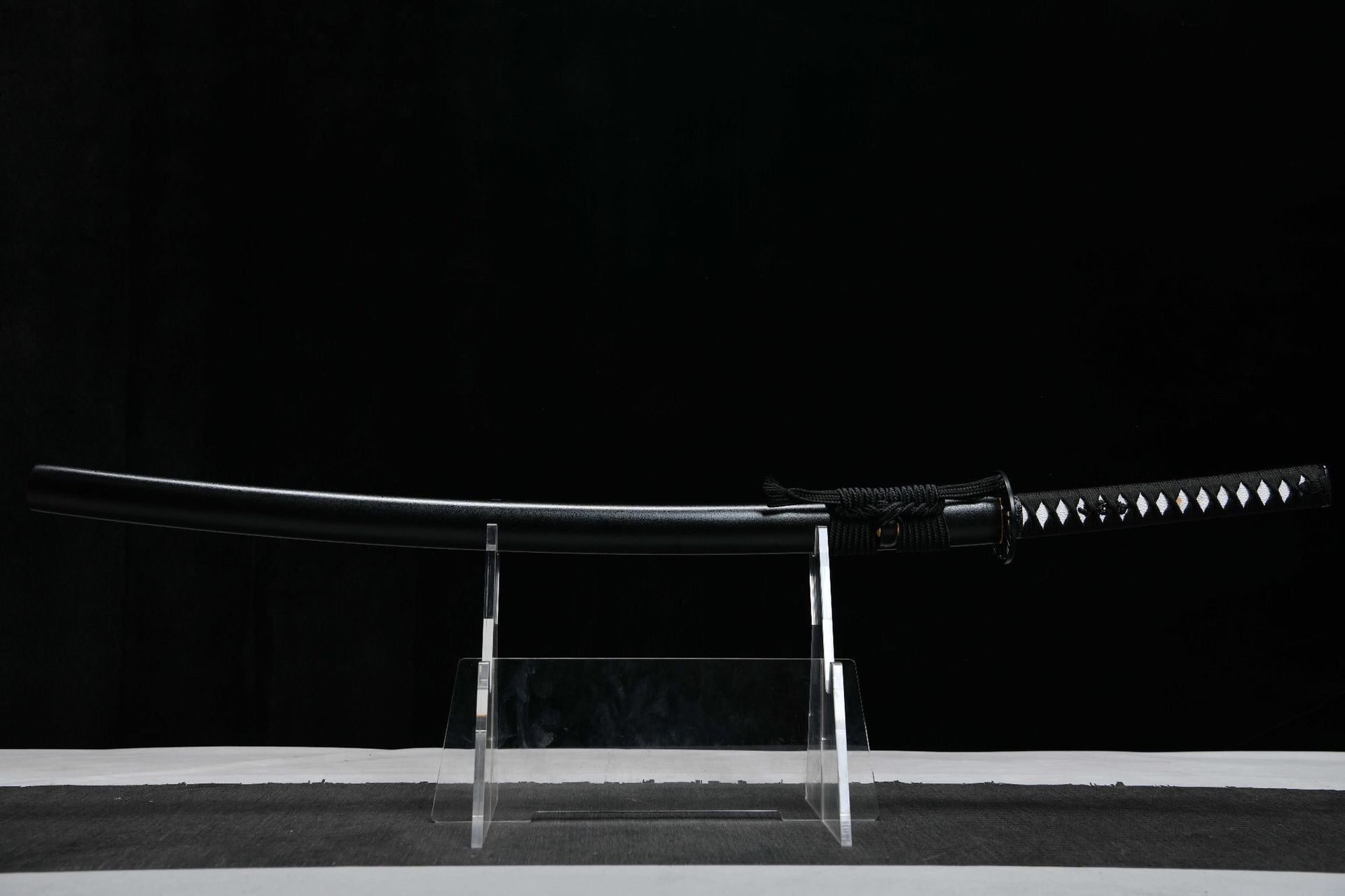 26-inch High-Manganese Steel Blackened Blade Katana - Black Blade Uchiha