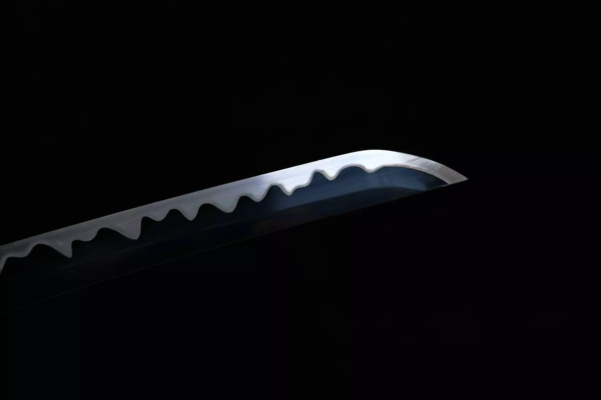 26-inch High-Manganese Steel Blackened Blade Katana - Black Blade Uchiha