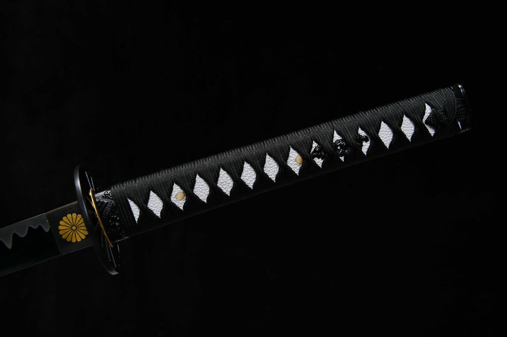 26-inch High-Manganese Steel Blackened Blade Katana - Black Blade Uchiha