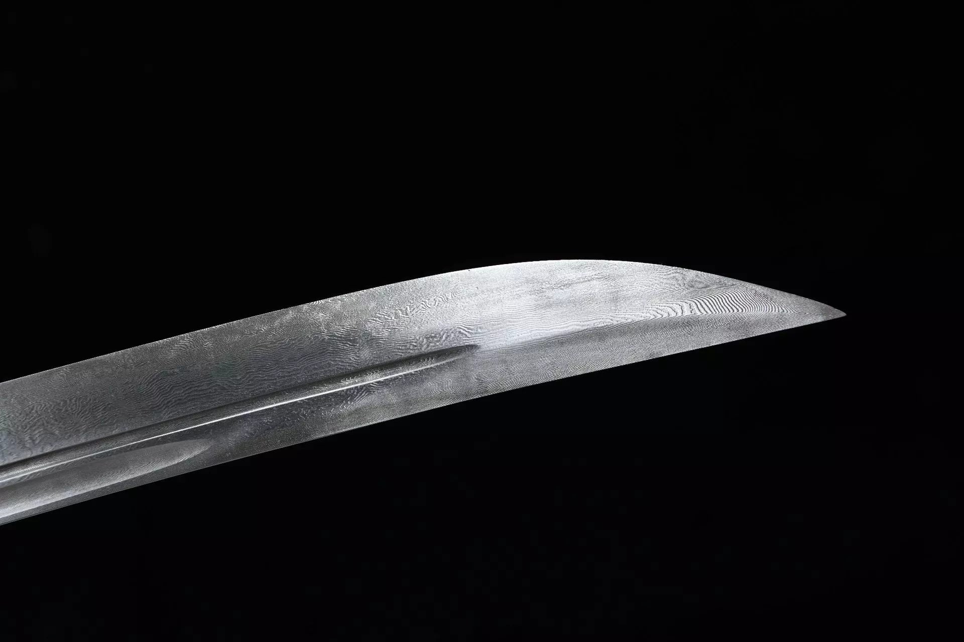 1300 New Handmade Long 26-inch Stone Washed Patterned Steel Clear Knife - Shen Lian Xiuchun Knife (Hand Carved Handle)
