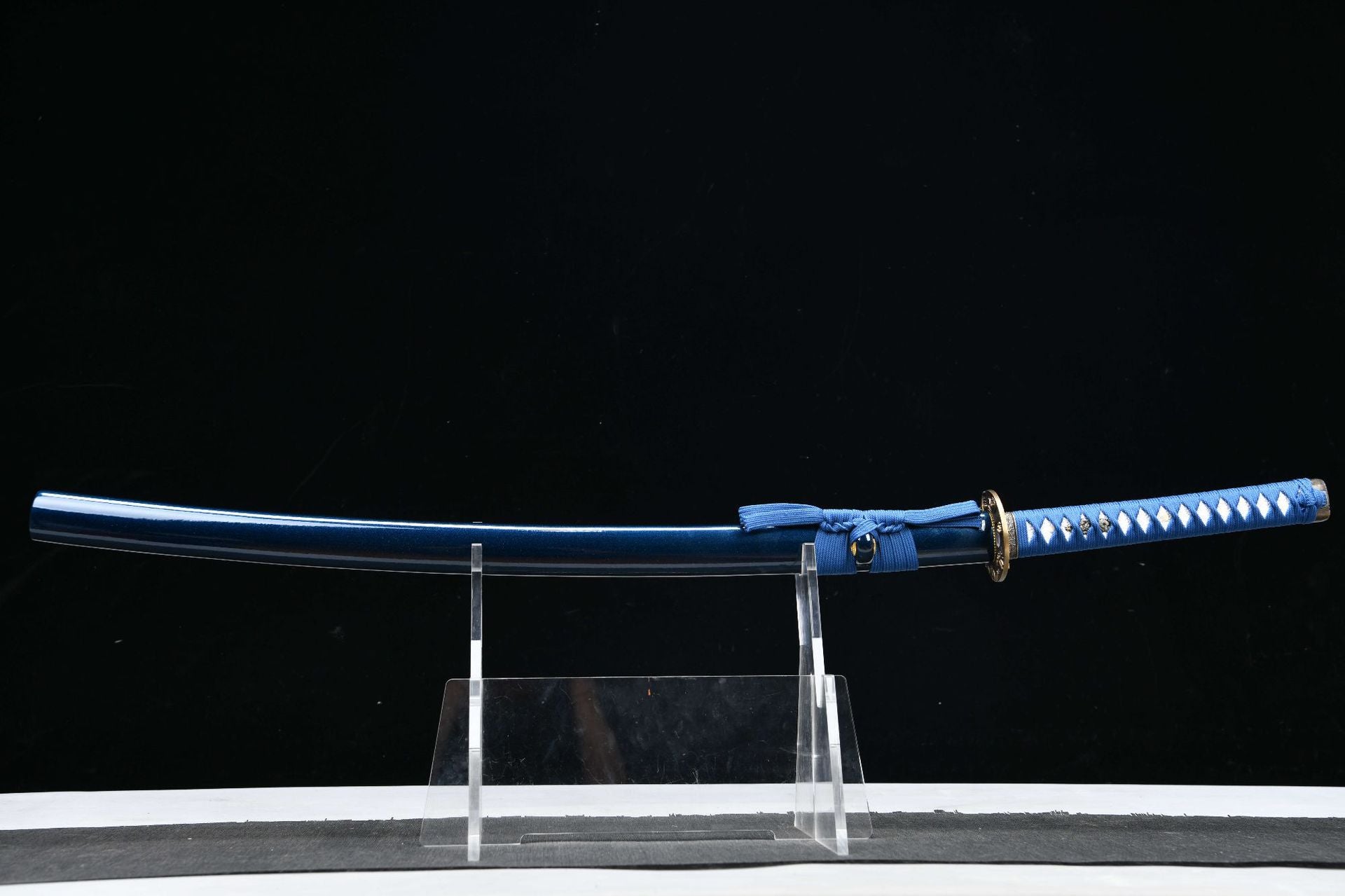 26-inch High-Manganese Steel Blued Katana - Small Insect Katana