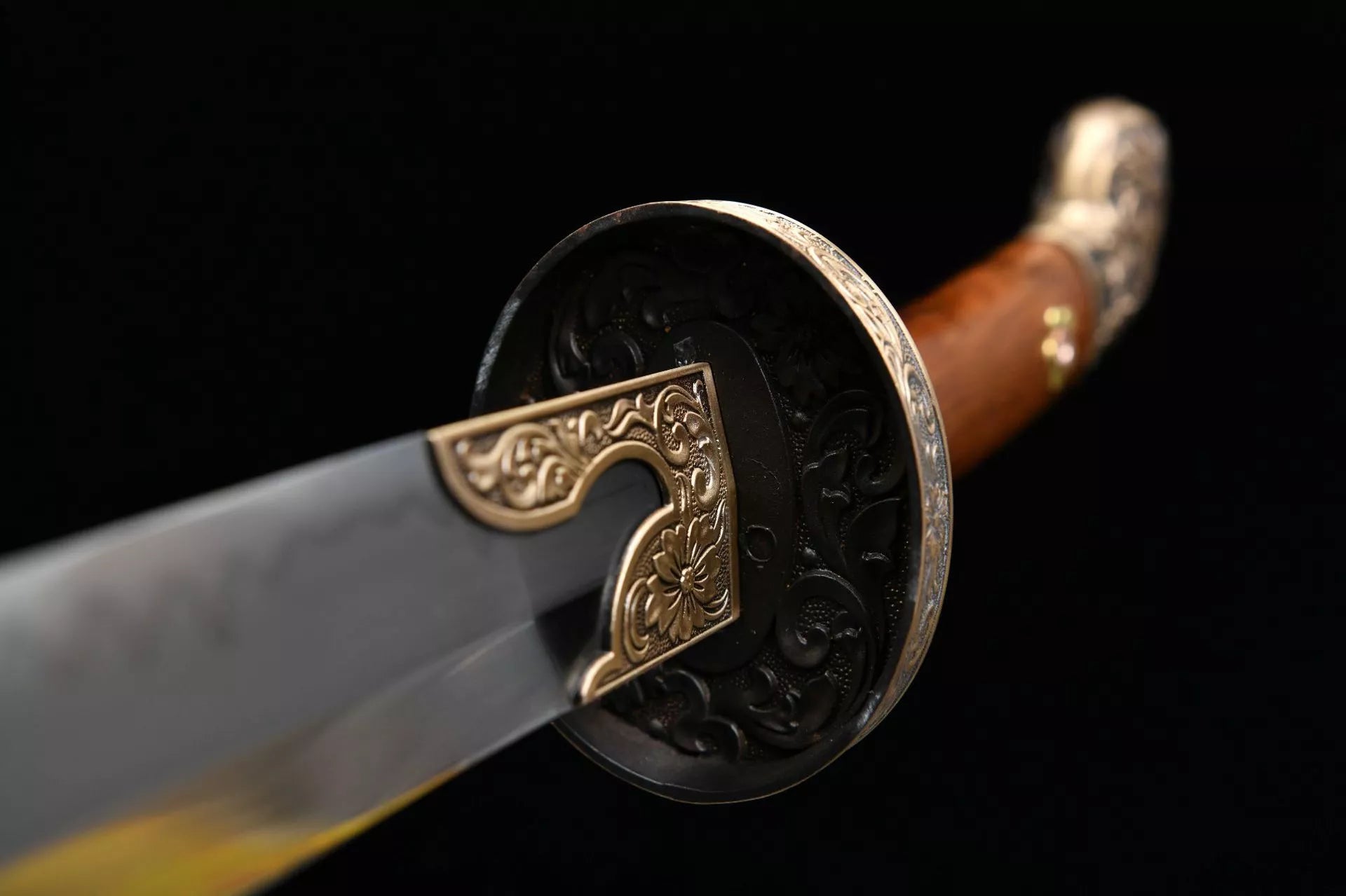 1300 New Handmade Long 26-inch T10 Steel Chinese Fighting Research and Clearing Knife - Xiuchun Knife (T10 Burnished Blade Fine Research Version)