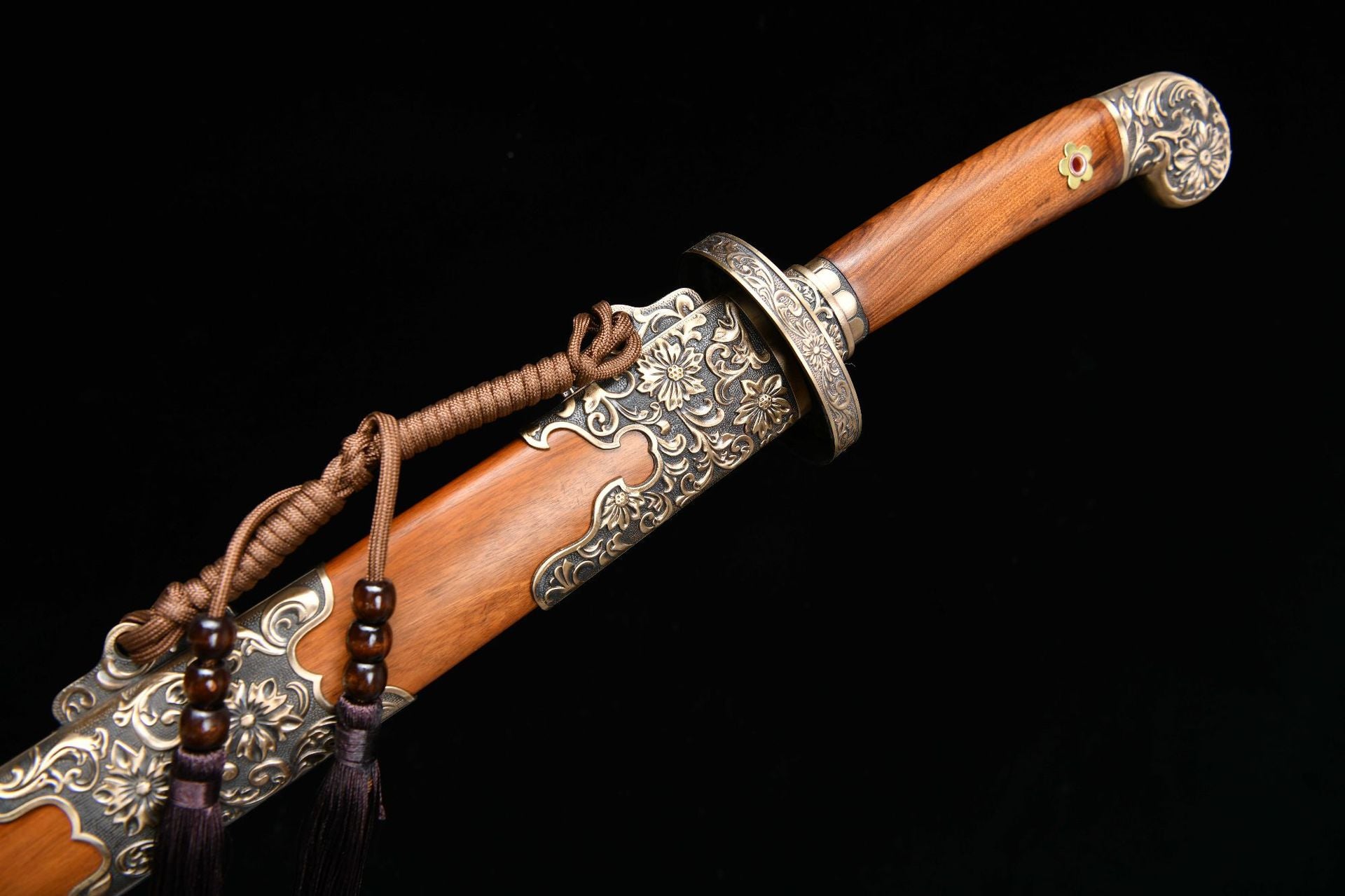 1300 New Handmade Long 26-inch T10 Steel Chinese Fighting Research and Clearing Knife - Xiuchun Knife (T10 Burnished Blade Fine Research Version)