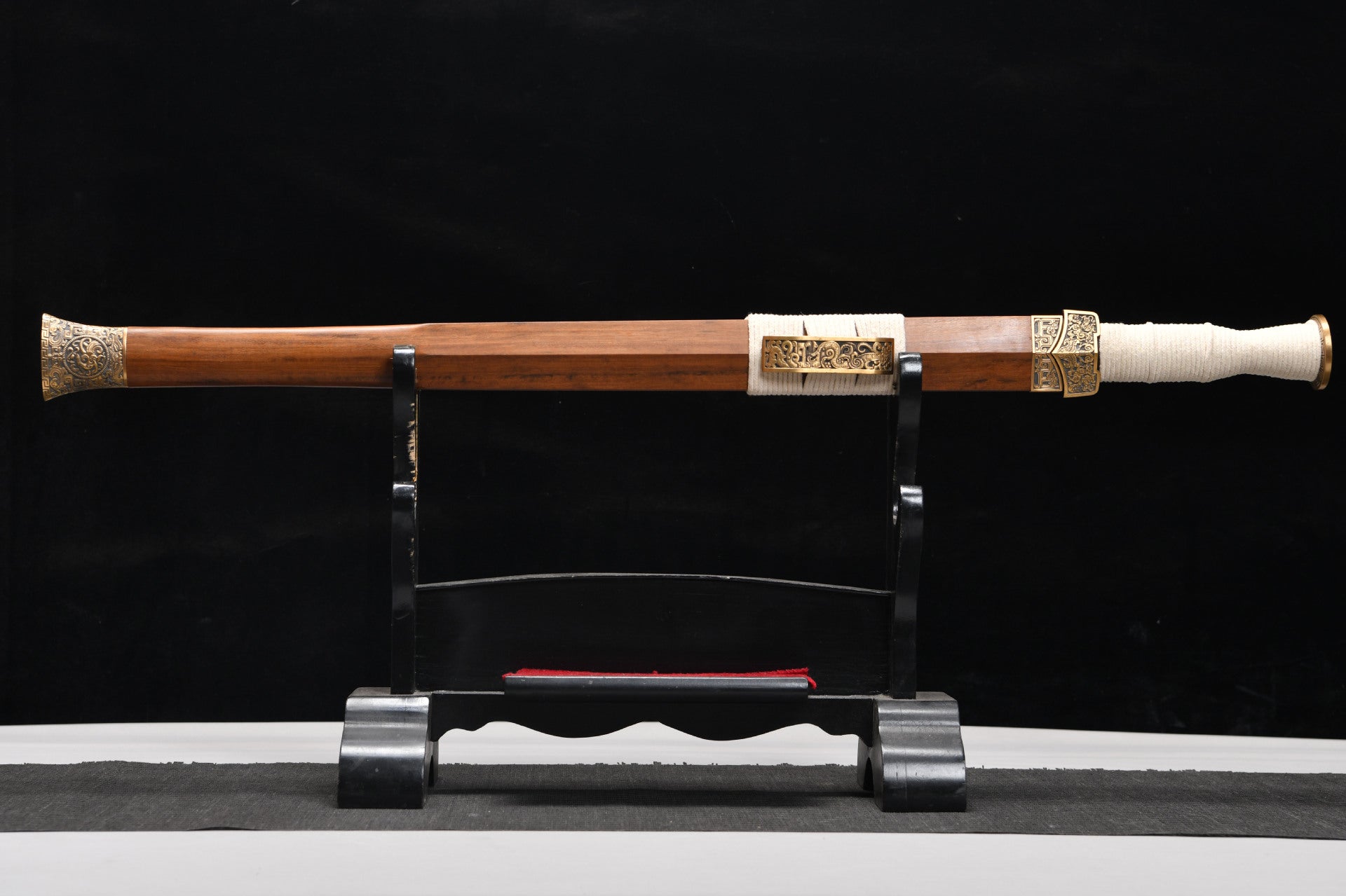 1260 New Handmade Long 24-inch High Performance Star Patterned Steel Chu Han Sword - Overlord Chu Sword